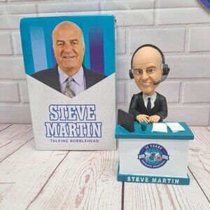 Steve Martin Charlotte Hornets NBA Talking Bobble Head 30 yrs W/ Box